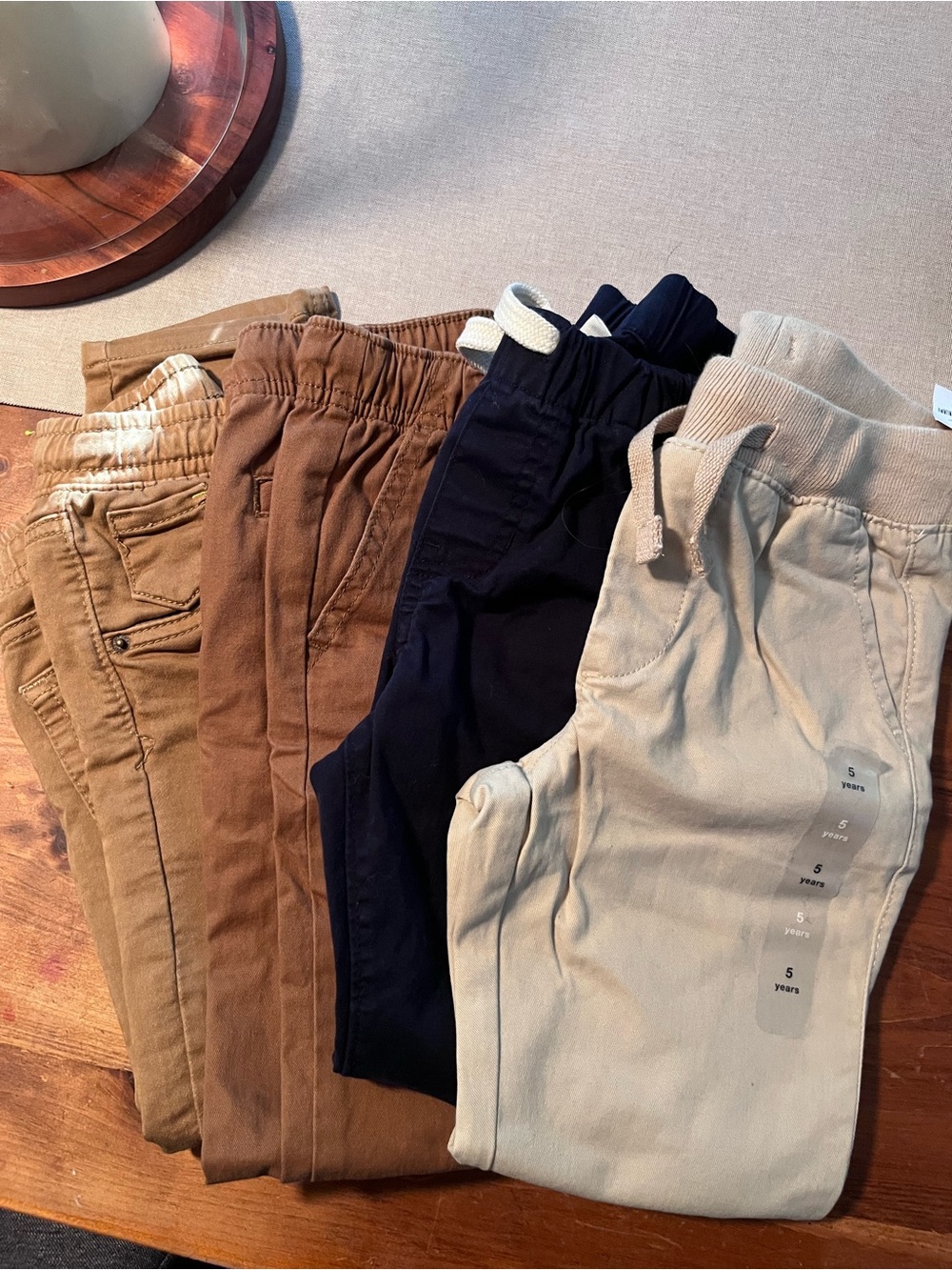 Boys 5T lot of chino pants. Great condition